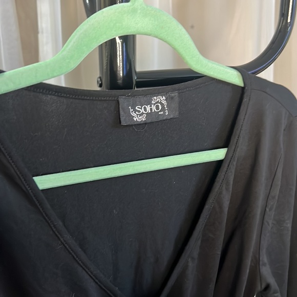 Long Black Sleeve Top - Picture 2 of 4